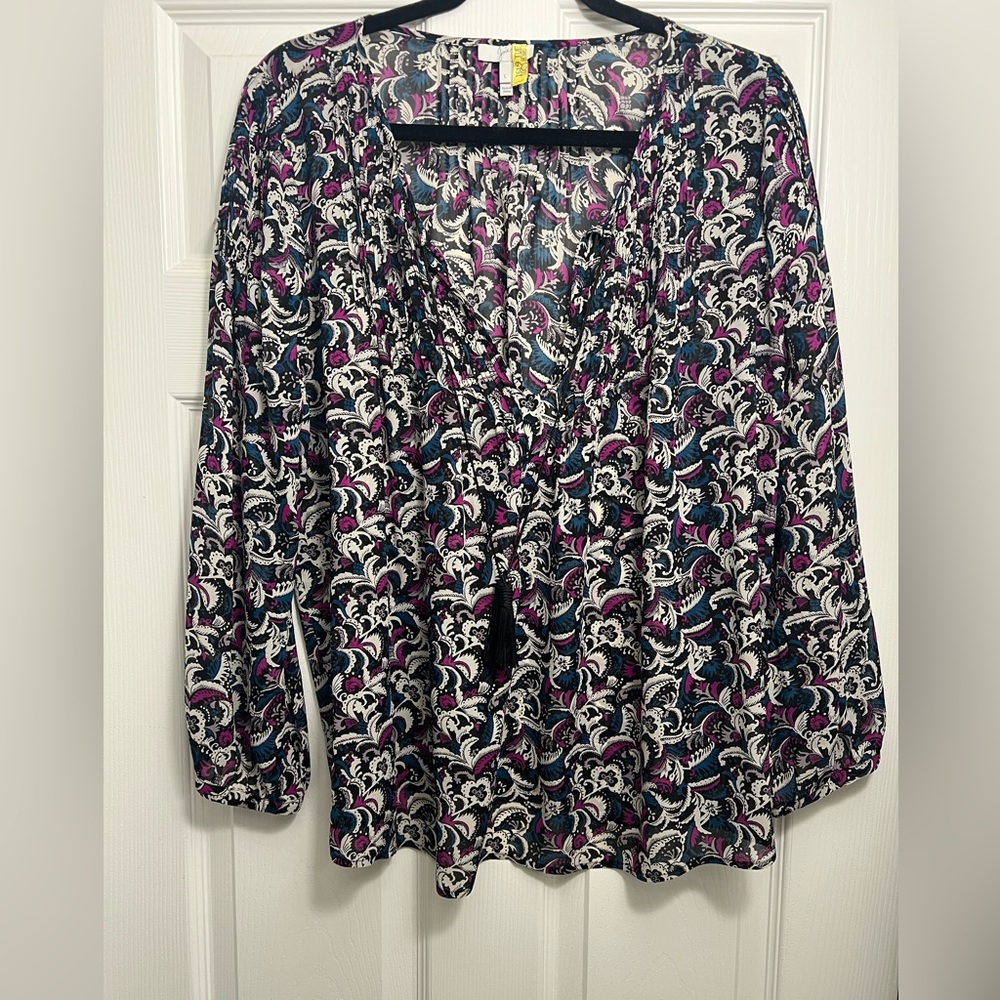 Joie paisley crepe shirt - SZ L